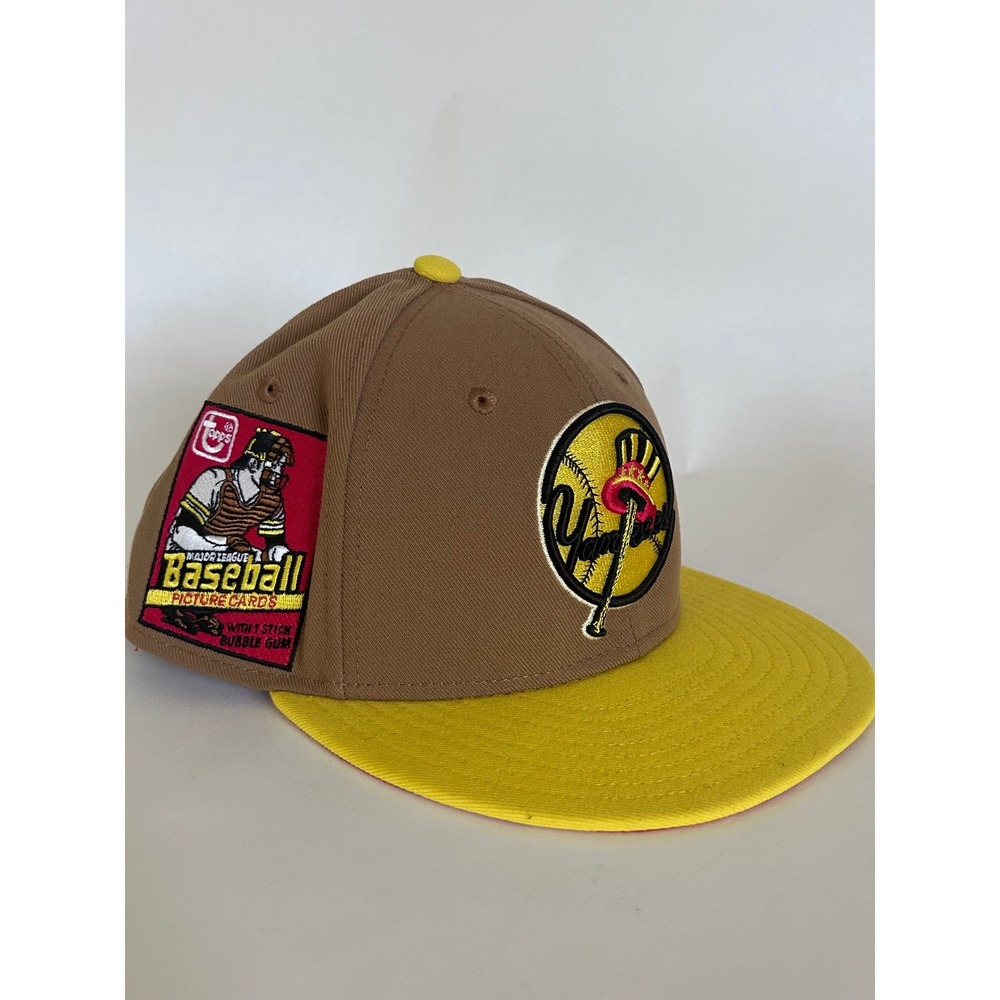 New York Yankees 1978 Mitchell & Ness Topps 7 3/8 Fitted Baseball Hap Cap Brown